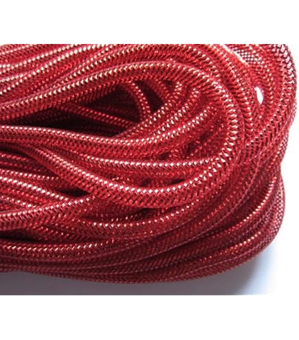 YYCRAFT Deco Mesh Tube Flex – 8 Mm X 22,7 M, Blase Pink, Für DIY-Kränze, Dekoration & Schmuck
