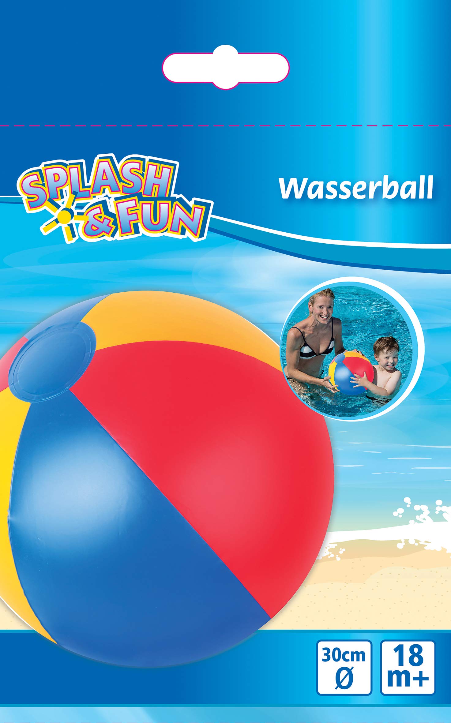 VEDES Großhandel GmbH - Ware Splash & Fun Beach Ball Plain 30 cm