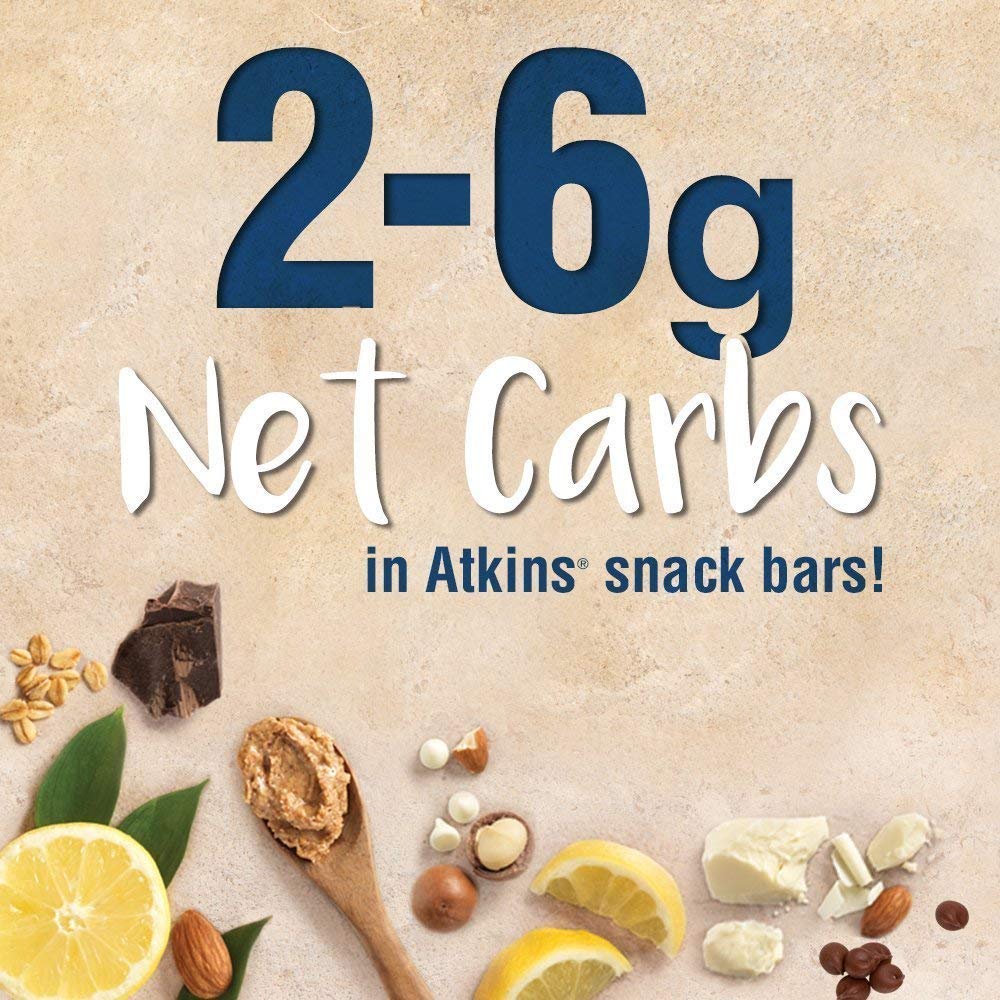 Atkins Snack Bar, Peanut Butter Fudge Crisp, Keto Friendly, 5 Count