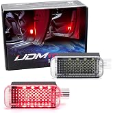 iJDMTOY LED Step Door Courtesy Lights For Audi A1/A3/A4/A5/A6/A7/A8 | Also Q3/Q4/Q5/Q7/Q8, Brilliant Red Full LED Side/Under Door Panel, Sill &amp; Footwell Lamp, Also Fit Trunk Cargo, Glove Box