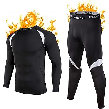 Pantalones Térmicos Base Capa Para Hombre, Mallas Calientes, Secado Rápido, 90% Poliéster 10% Elastano, Talla FS19M