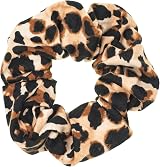 LOOKSEVEN 6 Pack Leopard Print Bandana Scrunchies Hair Ties for Women view 4