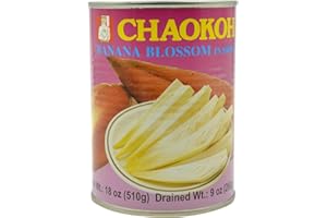 Chaokoh Banana Blossom in Brine Pack of Four 260g Per Can (Drained Wt.)