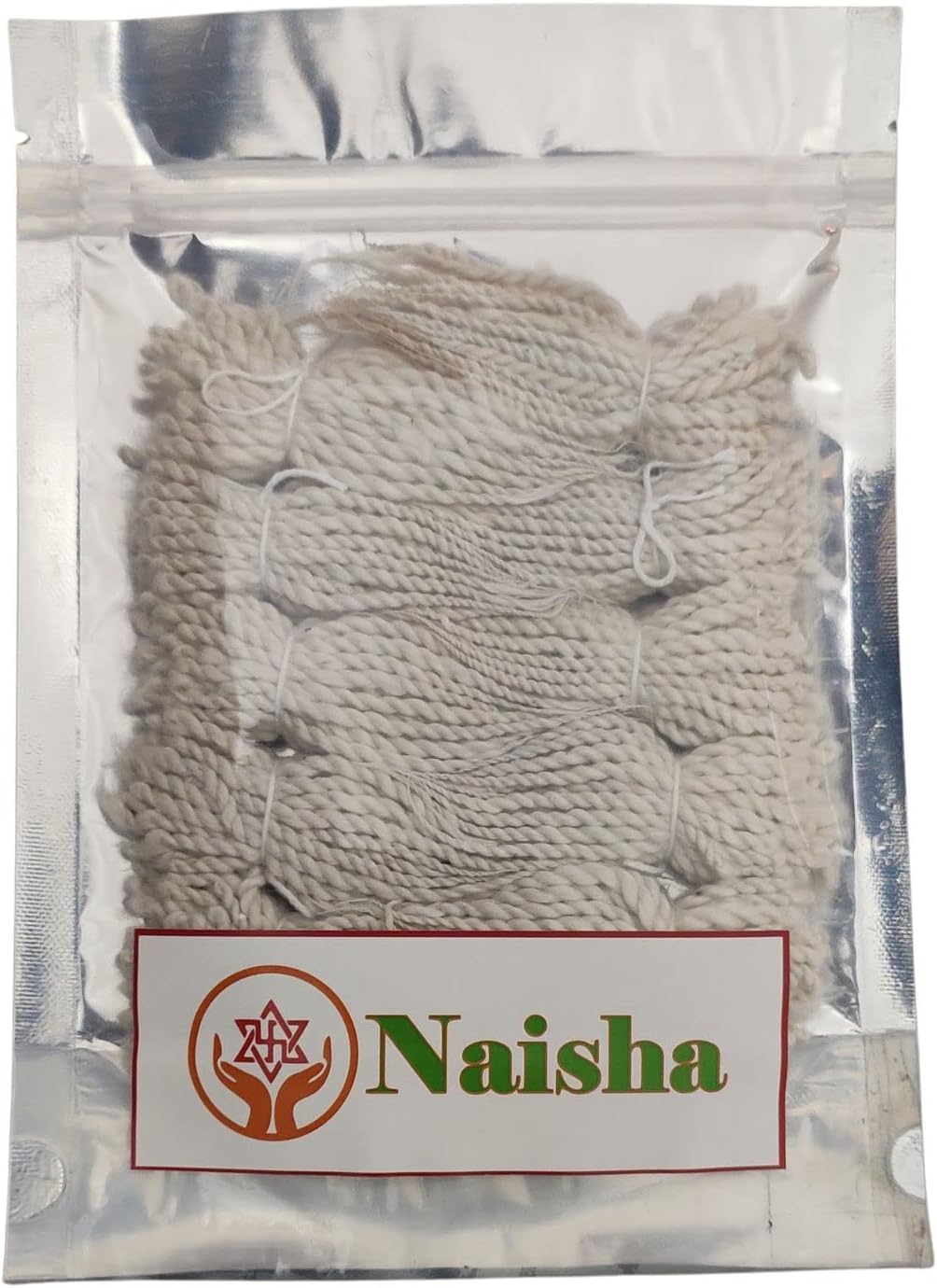 Oil Lamps & Accessories - Naisha Handmade Twisted Cotton Wicks (500 Pc) Long Bati for Oil Lamp Diya Jyot Batti Light in Temple/Oil Lamps/Diwali/Festivals