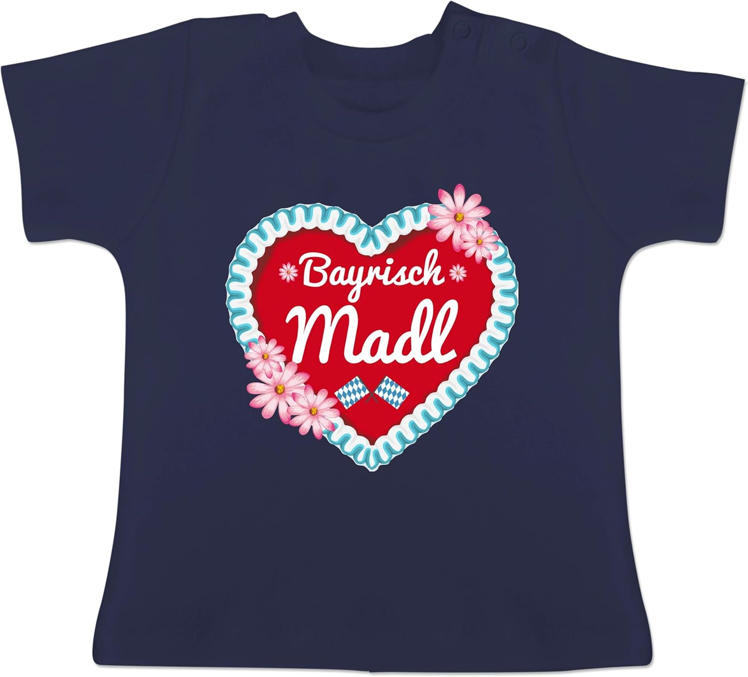 Oktoberfest Baby Shirtracer Baby T Shirt Kurzarm Bayrisch Madl Herz T Shirts Hemden Bekleidung Suenaacampo Com