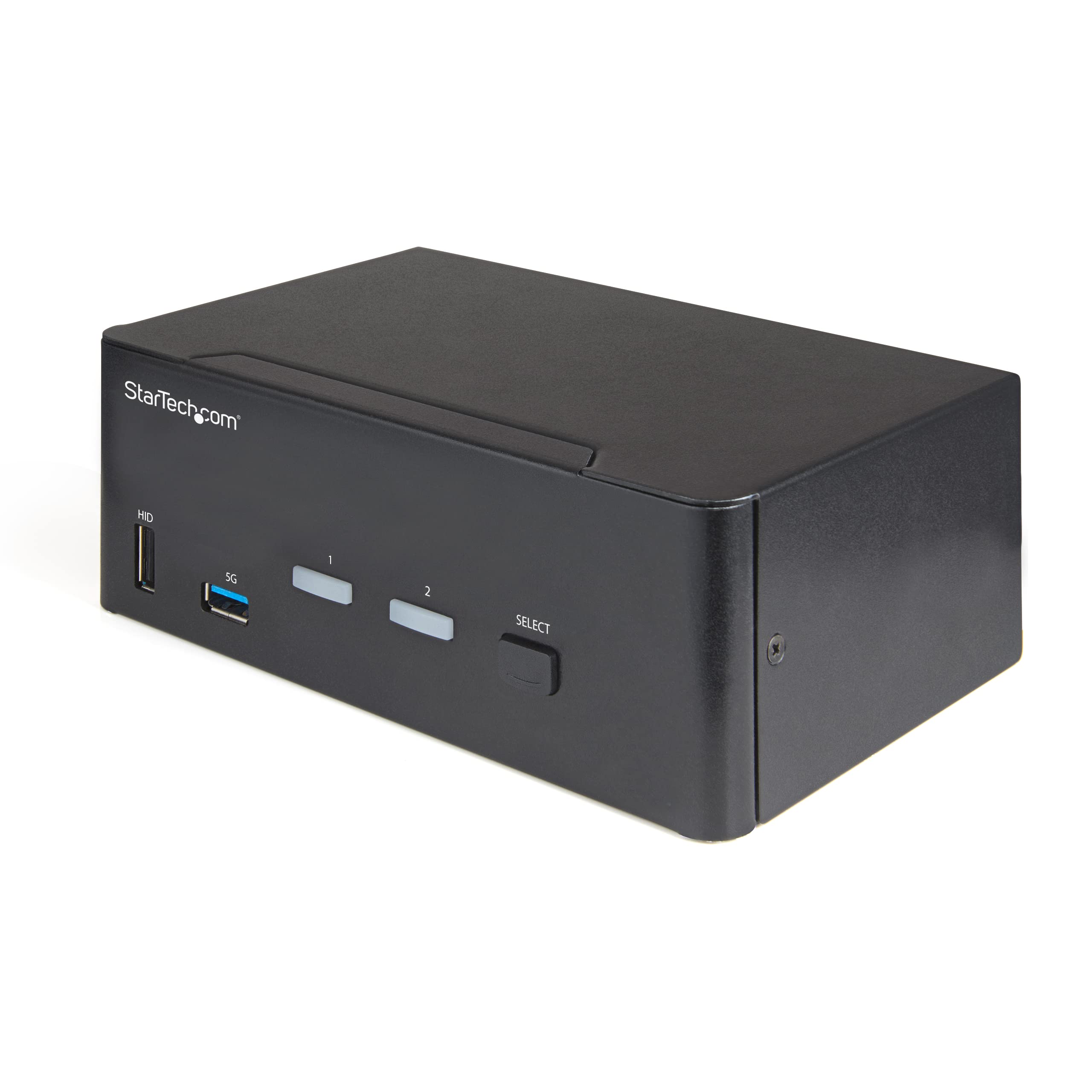 StarTech.com 2 Port Dual Monitor HDMI KVM Switch - 4K 60Hz Ultra HD HDR - Desktop 4K HDMI 2.0 KVM Switch with 2 Port USB 3.0 Hub (5Gbps) & 4X USB 2.0 HID, Audio - Hotkey Switching - TAA