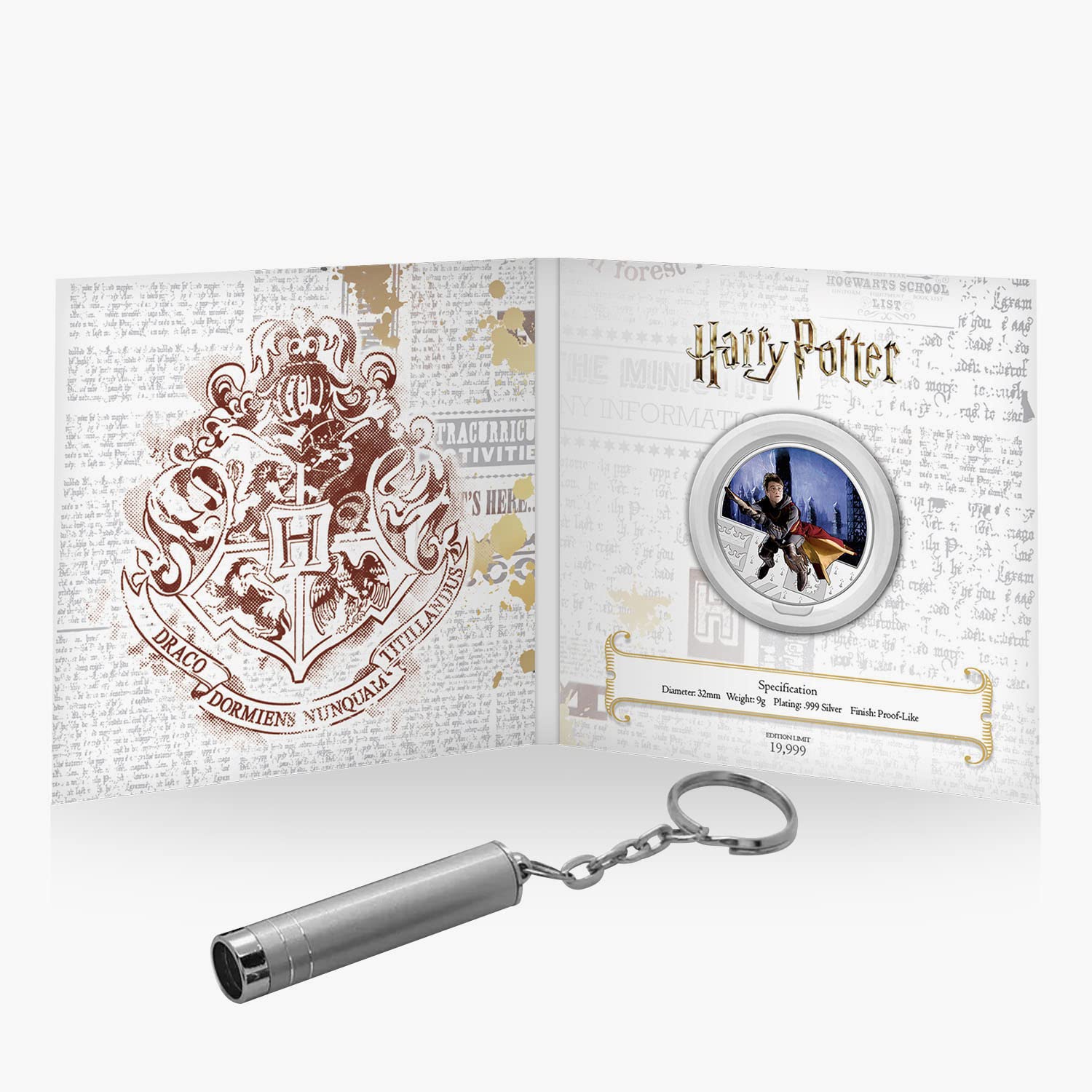The Hidden Secrets Harry Potter Commemorative Coin With Free UV Torch