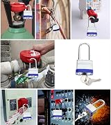 THETAG Steel Padlock with Keys Long Shackle Heavy Duty Waterproof Garden Shed view 5