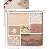 I'M MEME Wonder Soft Layer Palette - 7 Shades | Portable Size, Versatile, Blendable, Neutral Colors with Soft Texture, 01 My Teddy, 0.23 Oz