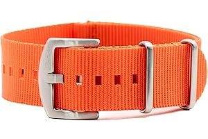 BluShark Original Premium Nylon Watch Strap - Stainless Steel Buckle with Multiple Sizes & Premium Styles, Replacement Watch Straps for Men & Women, Ballistic Military Waterproof