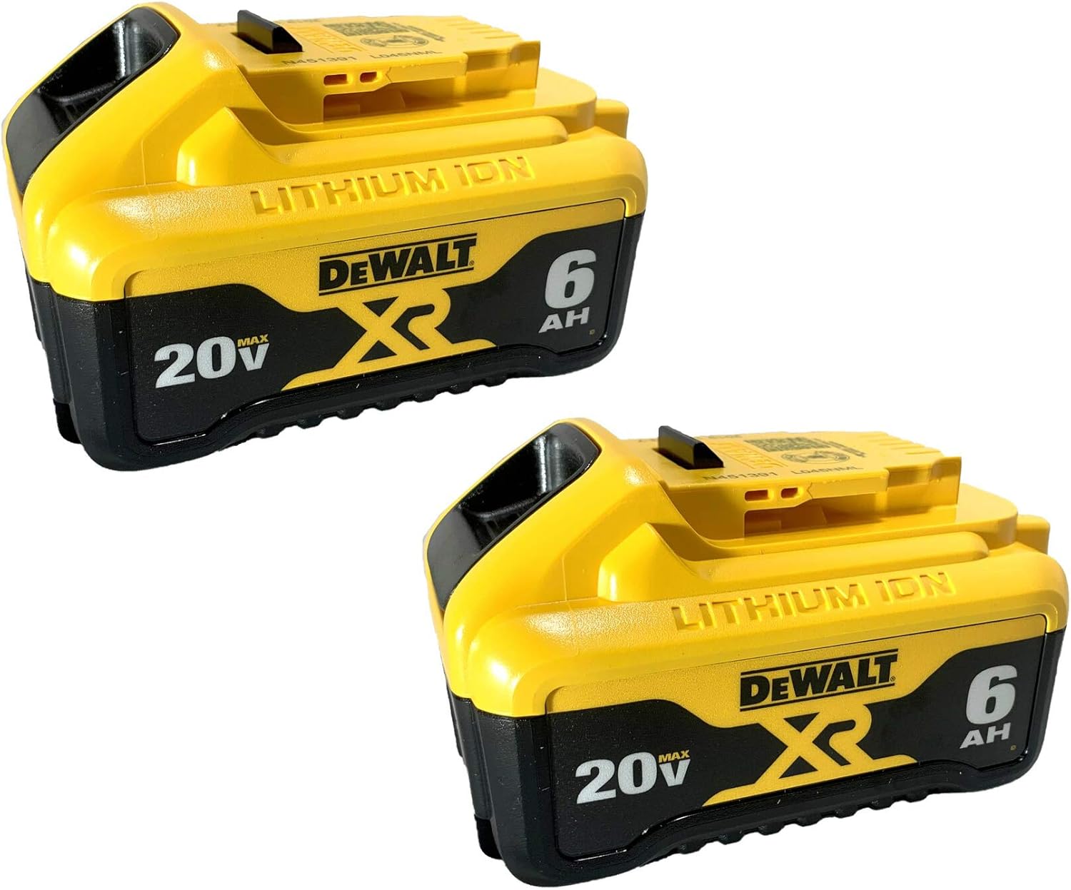 DE-WALT DCB206 20V Max 6.0AH XR Li-Ion Battery-Pack (DCB206-2)