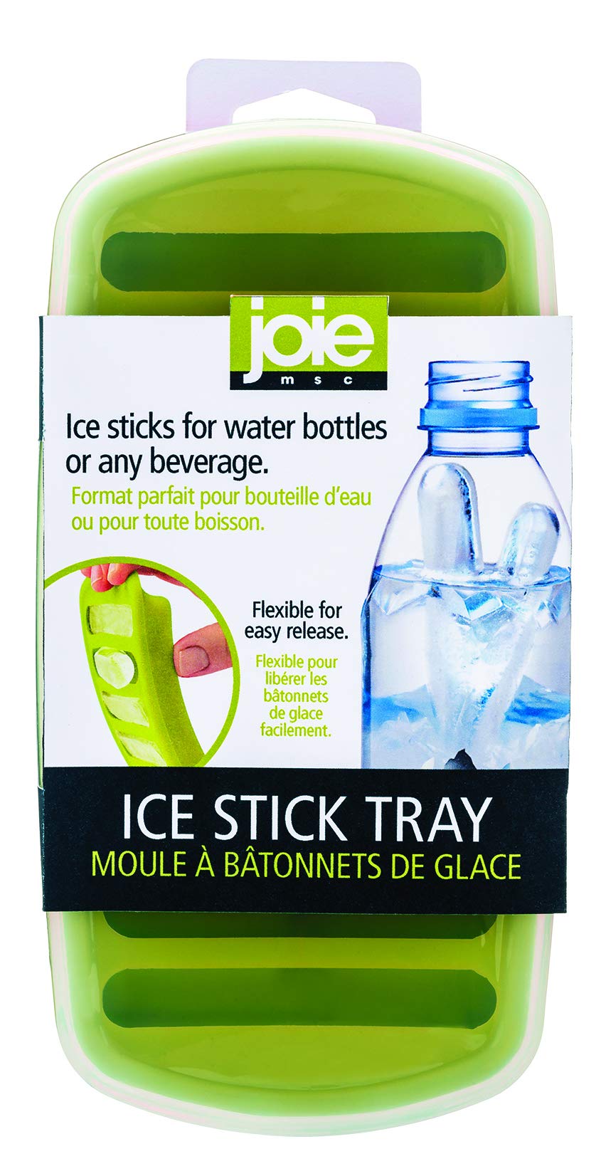 Joie Ice Sticks For Water Bottles, Ice Cube Tray, Makes 9 Ice Sticks, Assorted Colors