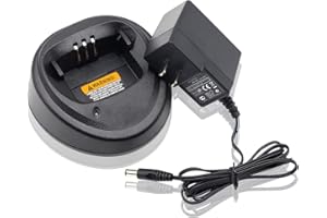 DDONG PLUS WPLN4137 Charger WPLN4137BR Charger Set [Upgraded] WPLN4138 Charger for Motorola CP200 CP200D CP200XLS CP040 CP150 CP180 CP340 CP360 CP380 EP450S PMPN4173A NNTN4970 NNTN4497 Charger