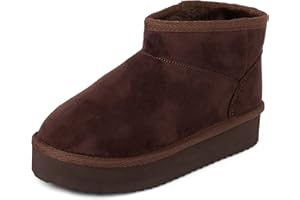 The Children's Place girls Girls Mini Ankle Platform Boot, Faux-fur Lined