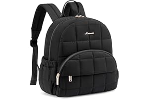 LOVEVOOK Small Backpack Purse for Women, Mini Puffer Backpack with Anti-theft Pocket, Lightweight Quilted Casual Daypack for Daily Work & Travel