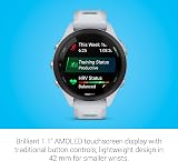 Garmin Forerunner 265S 42mm GPS Music Heart Rate Running Smartwatch Whitestone view 3