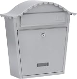 Burg-Wächter MB01S Silver Classic Wall Mounted Galvanised Steel Lockable Post