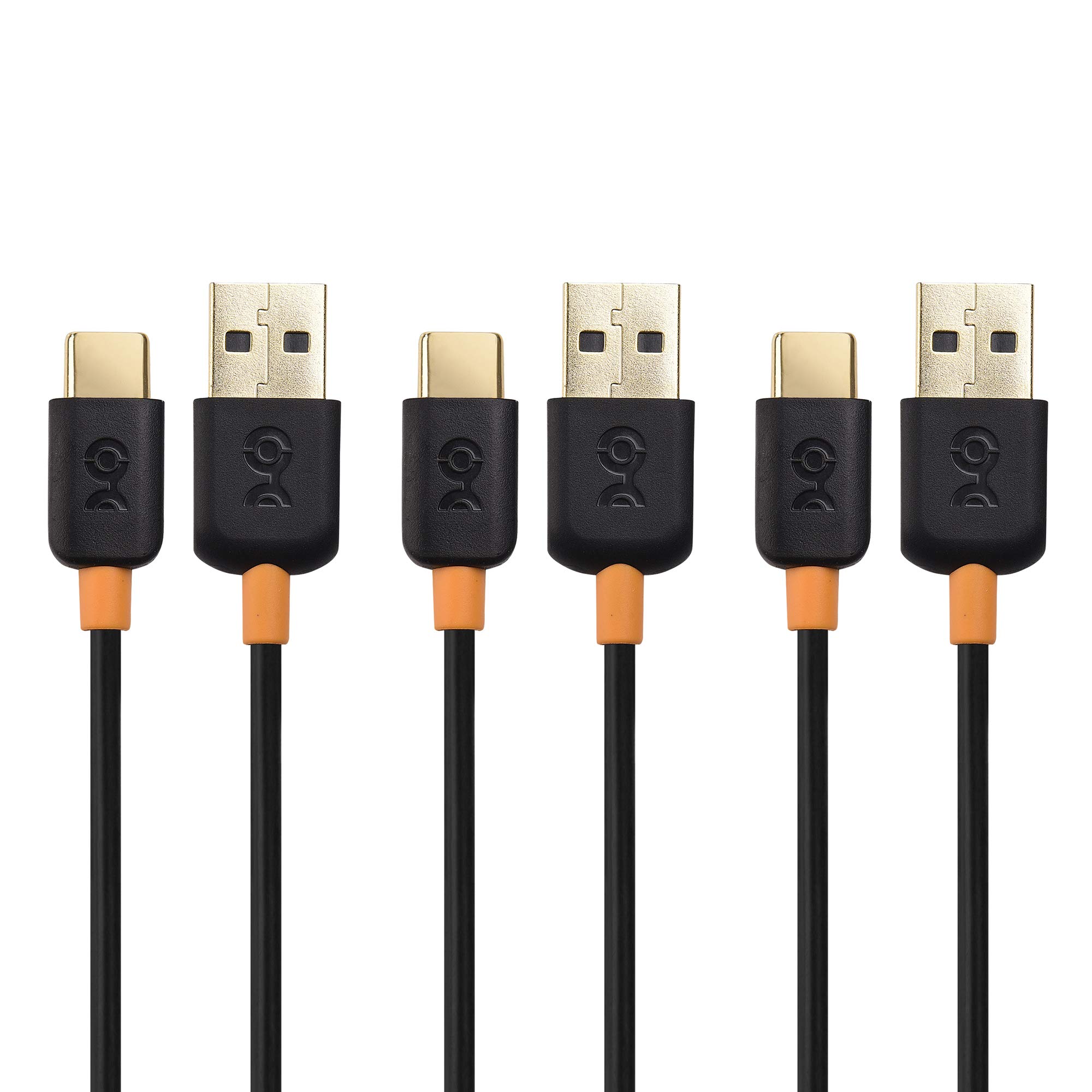 Cable Matters 3Pack Slim Series USB C Cable with 3A Fast Charging in