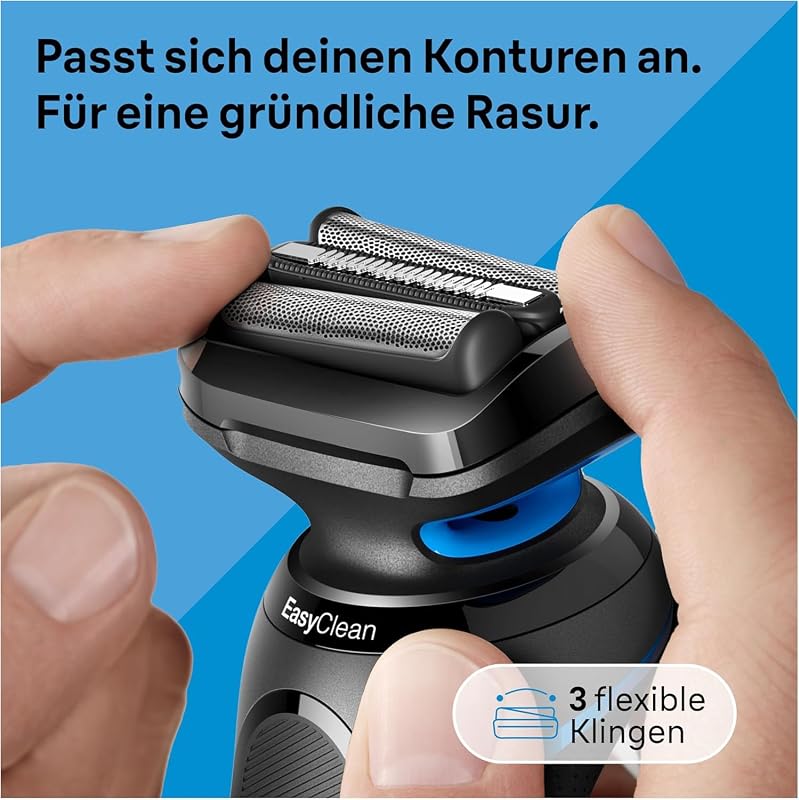 Rasierer Herren Elektrisch Series 5, Rasierapparat, 51-B1000s, Blau