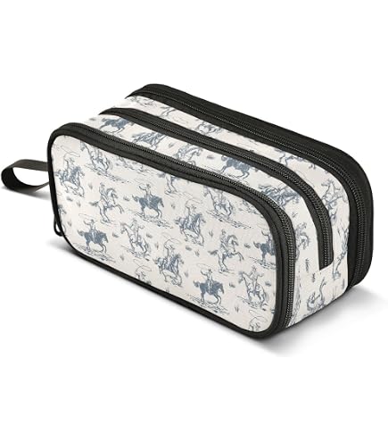 Jwzrene Wolf Pencil Case Large Capacity Pen Bag With Zipper...
