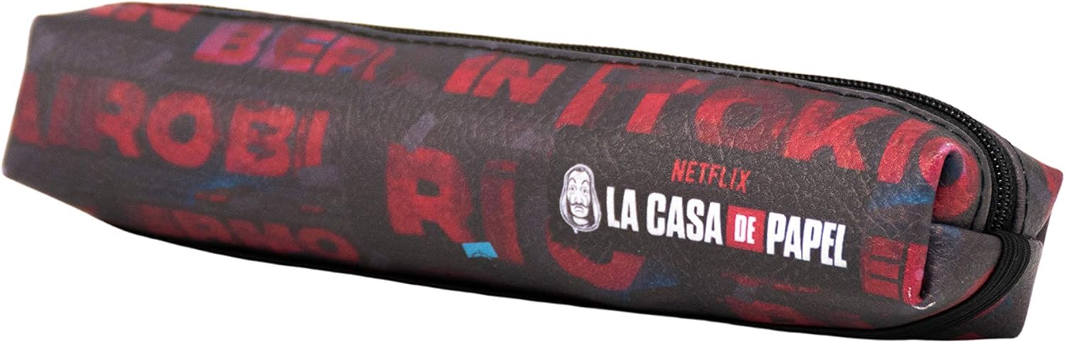 Money Heist Cities karactermania-Square Pencil case, Red - Image 5