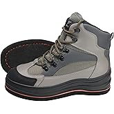 8 Fans Men's Wading Boots Non-Slip Felt Sole, Superior Comfort for Anglers, Perfect for Fly Fishing