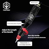 POSEIDON Wireless Tattoo Pen Kit 1500mAh Battery 20 Needles Professional view 5