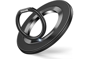 SYNCWIRE Upgraded Magnetic Phone Ring Holder for MagSafe, Magnetic Cell Phone Grip Stand Finger Ring Kickstand with Two-Sided