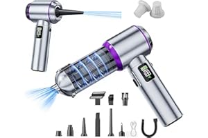 KEVANLY Car Vacuum Portable Cordless,20000Pa Suction Power Handheld Vacuum for Car,Home,Office,Pet Hair Cleaning,with 2 Washa