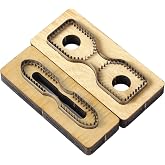 2 PCS Leather Cutting Dies Set, Leather Keychain Cutting Mold Wallet Punching Die, Leather Die Cutter Shapes for DIY Leather Crafts