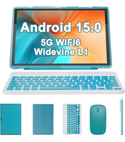 10.1インチ Android15 2in1 タブレット フルセット Amazon.com : 10 inch Tablet 2 in 1 Android 15 Tablets with