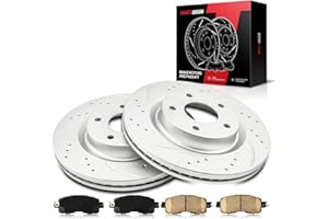 Torchbeam Front Brake kit|Brake Pads and Rotors Kit Compatible with 2013-2023 Nissan Altima,Disc Brake Rotors + Ceramic Pads Kit,6pcs,31464 D1650