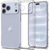 Spigen Ultra Hybrid for iPhone 17 Pro / 18 Pro Case, Crystal Clear | Anti-Yellowing Resin, Air Cushion Technology, Military-Grade Drop Protection, Raised Camera Protection, Wireless Charging
