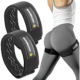MANUEKLEAR Non-Slip Blood Flow Restriction Bands, BFR Booty Bands for Women | Adjustable Occlusion Thigh BoBands for Workout Leg &amp; Hip