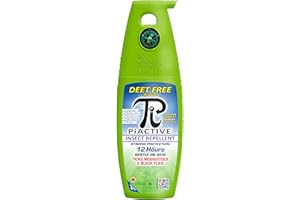 PiACTIVE - Insect Repellent Pump Spray, DEET-Free Bug Spray with 20% Incaridin, 12 Hours of Protection, Tick, Black Fly, and 