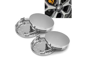 Surosha 4PCS Wheel Center Caps, Center Caps for Rims, 2.36" OD 2.2" ID Anti-Falling Rust-Proof Wheel Hub Decoration, ABS Snap