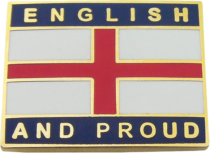 thumbnail image 2 of Cypress Collectibles 'Proud To Be English' Flag Patch – Embroidered Iron-On Badge – England UK Britain 2 of 2