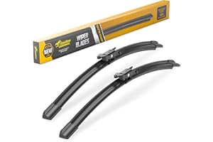 Raidbee® 22"+20" Windshield Wiper Blades Replacement For Ford Mustang 2021 2020 2019 2018 2017 2016 2015 2014 2013 2012 2011-2007 Lincoln MKZ 2020-2013 Windshield Wiper Blades For My Car Set of 2