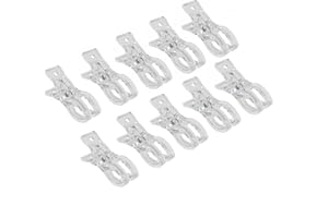 Zxjsisy 10PCS Balloon Arch Clips,Plastic Clear Clothing Spring Clamps，for Balloon Arch Photography Crafts Engagement Wedding 
