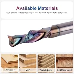 SpeTool 1/4 Inch Shank Downcut Spiral Router Bit
