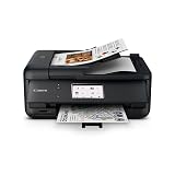 Canon PIXMA TR8620a - All-in-One Printer Home Office|Copier|Scanner|Fax|Auto Document Feeder | Photo, Document | Airprint (R), Android, Black, Works with Alexa