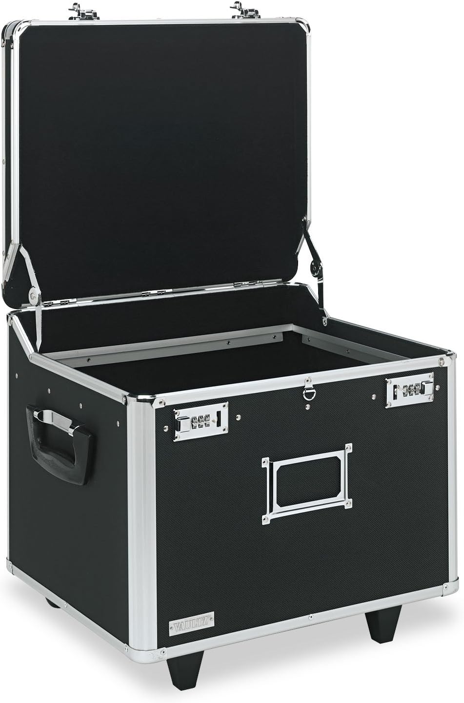 Vaultz VZ01270 Lock Mobile File Chest Storage Box, Letter/Legal, Black