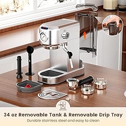 ANYCOLD Espresso Machine 20 Bar, Compact Espresso