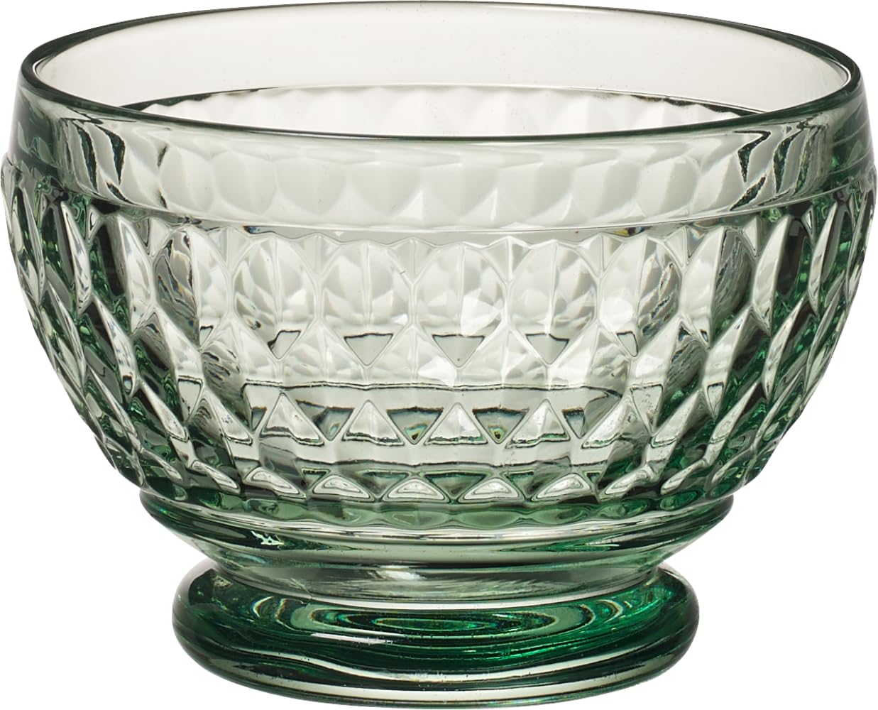 Villeroy & Boch Boston Coloured Dessert Bowl, 430 ml, Crystal Glass, Transparent/Green — image 1