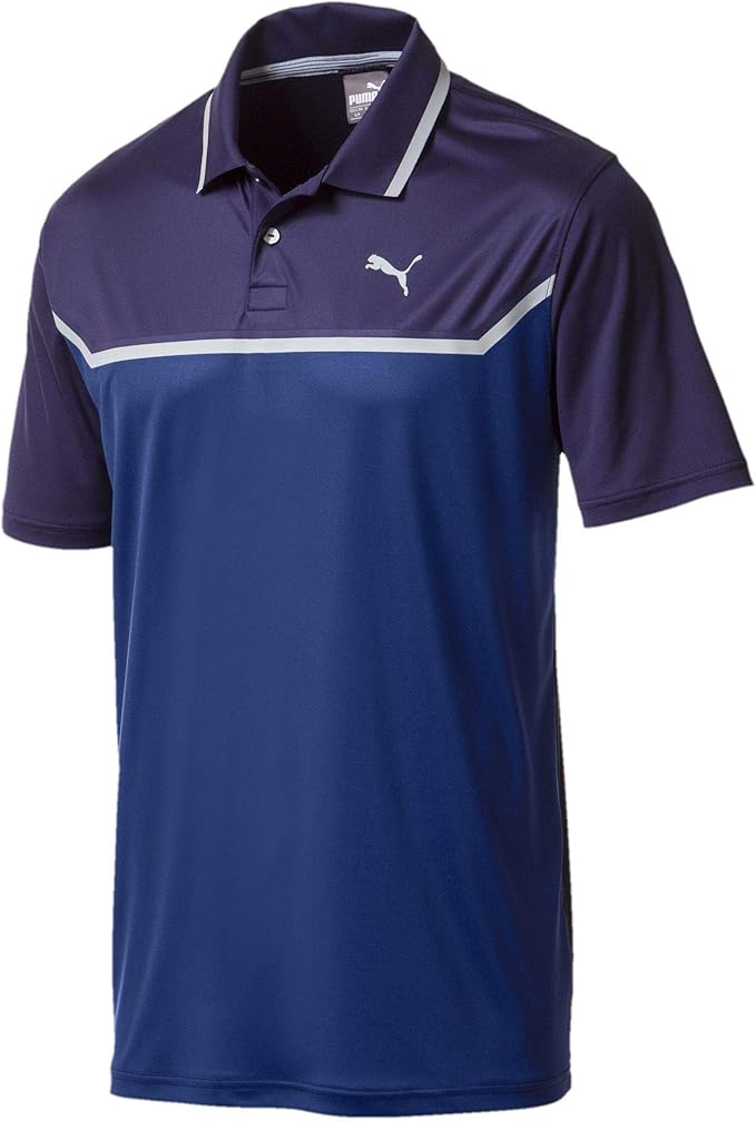 PUMA Golf Mens Bonded Tech Short Sleeve Performance Polo Shirt Amazon
