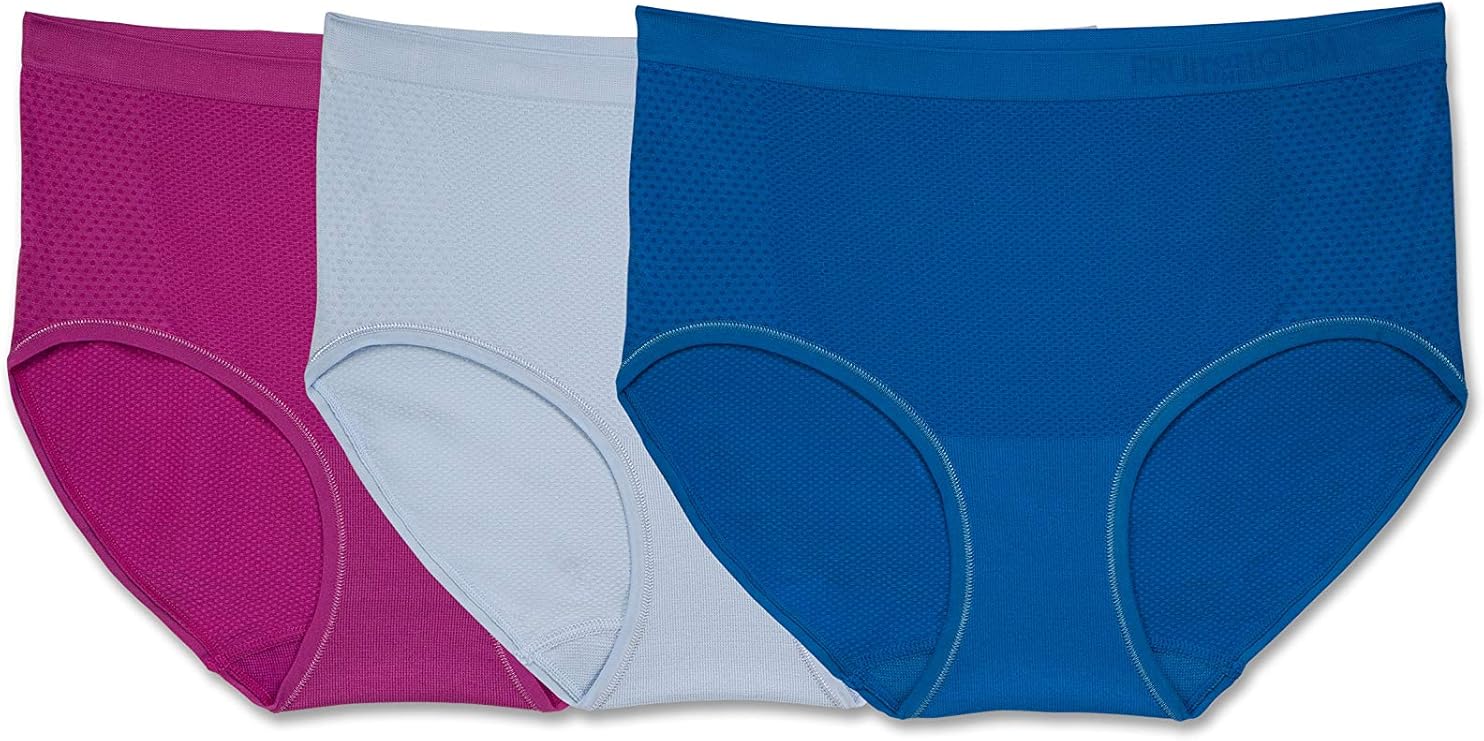 Fruit of the Loom Womens Breathable Underwear Multipack (Assorted