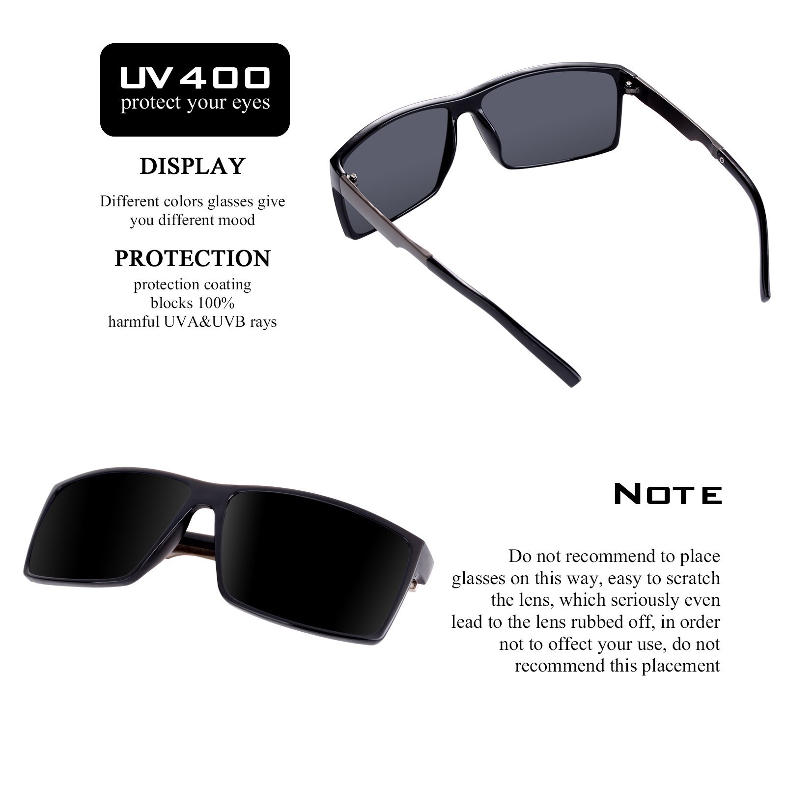 Wayfarer Polarized Sunglasses for men Women Driving Fishing Vintage Unisex Sun Glasses (Grey)