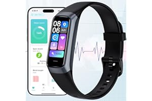 KYUHJU Fitness Tracker Watch, Smart Watch with Blood Pressure Heart Rate Sleep IP67 Waterproof Health Watch Fitness Activity Tracker Watch Step Calorie Counter Pedometer Watch for Men Women Android iOS Phone