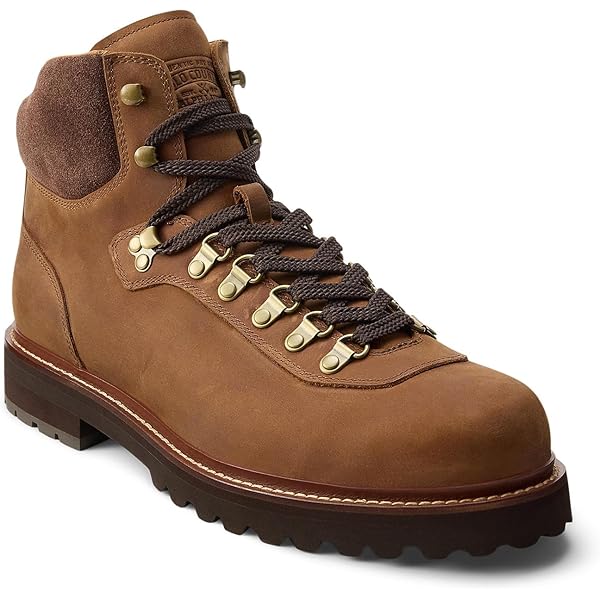 Ralph Lauren Polo Suede Lined Leather Ankle Boot in Camel Tan Mens 8 Polo Ralph Lauren Solid Suede Boots for Men for Sale | Shop  main image 4