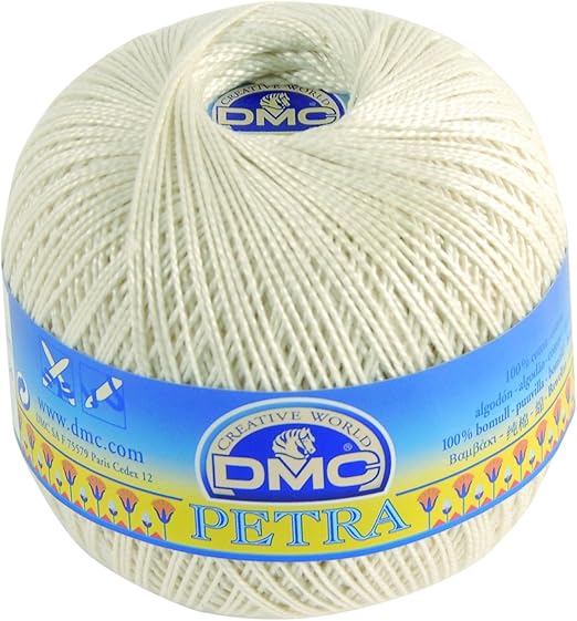 DMC Ovillo Petra, 100% algodón, Color Blanco, Talla 5: Amazon.es: Hogar